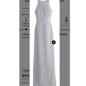 J. Crew Pamela Long Dress in Gray